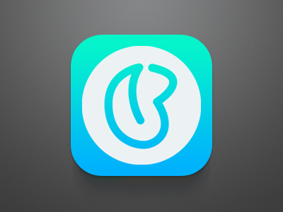 Copenhagendieticon app blue green health icon ios7 ios8 tree