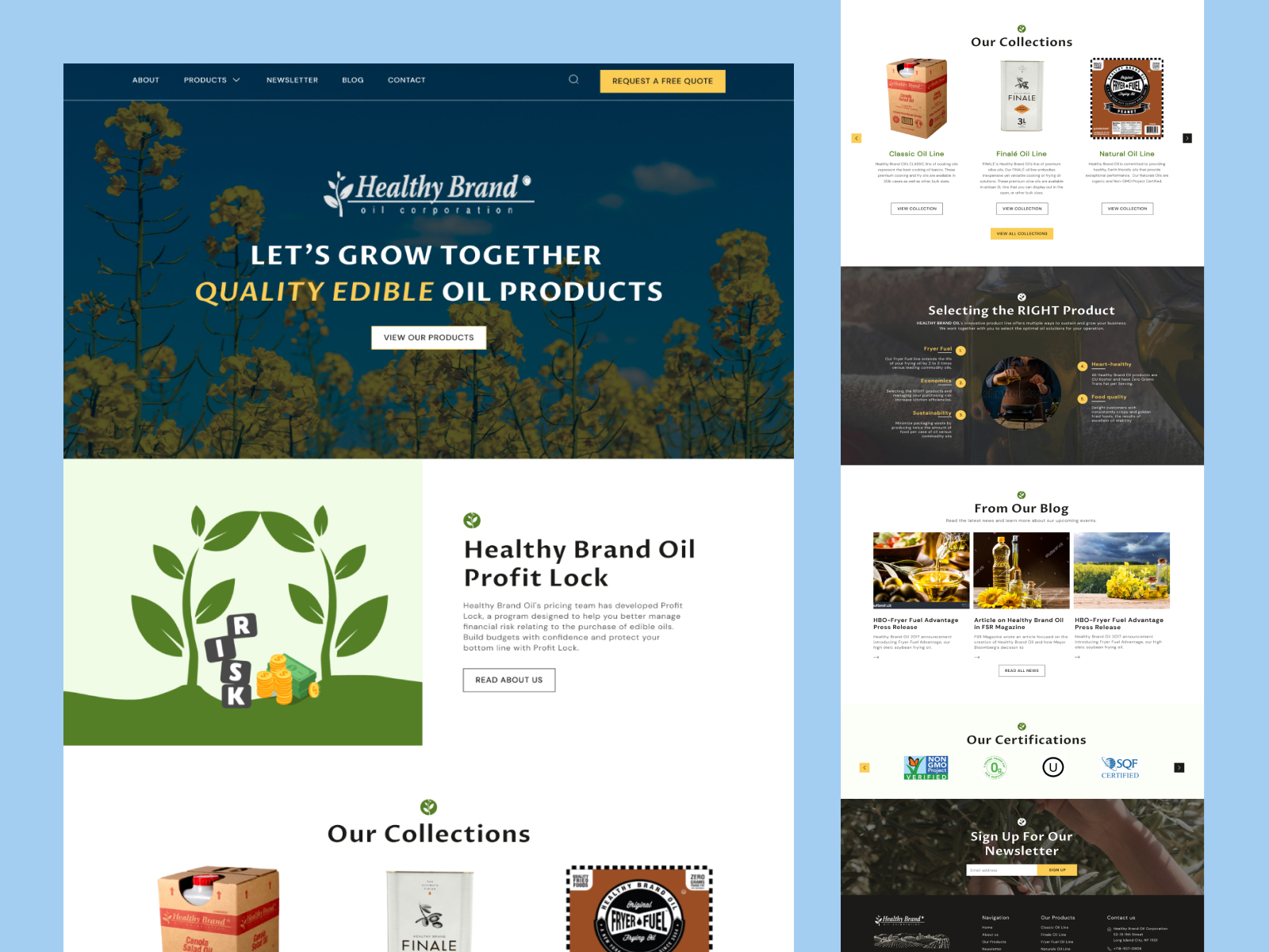 Healthy Brand Oil by Nikhil Saini on Dribbble