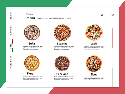 Food/Drink Menu - Daily UI 43 dailyui design ui web