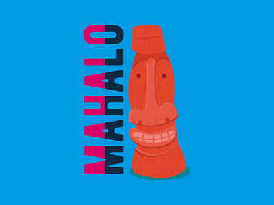 mahalo art branding design icon illustration illustrator lettering logo minimal typography vector