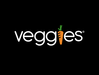veggie branding design food healthy food icon illustrator logo minimal vegan food veggie