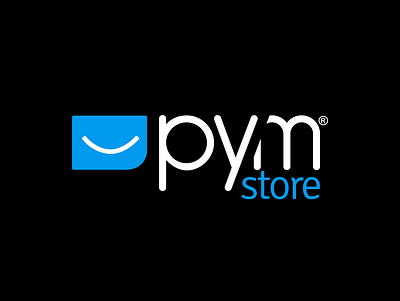 pym store brand identity branding design logo minimal tech technology vector