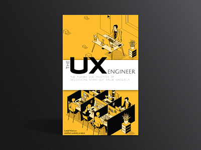 The UX Engineer book cover design book cover mockup