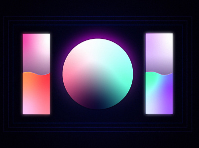 Retrowave 02 80s gradient design gradients illustrator retrowave