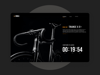 Countdown Timer - Daily UI #014 bike countdown countdowntimer dailyui dailyui014 darktheme ui userexperience ux webdesign website
