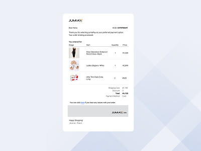 Email receipt- Daily UI #017