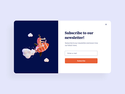 Subscribe - Daily UI#026 3dillustration colours dailyui026 illustration subscribe uidesign webdesign