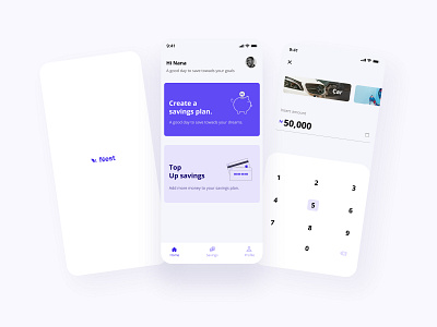 Nest App finance minimal mobileappdesign savings uideign user interface design uxdesign