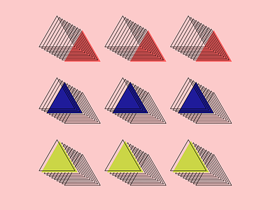Triangles color design follow pattern shapes triangle