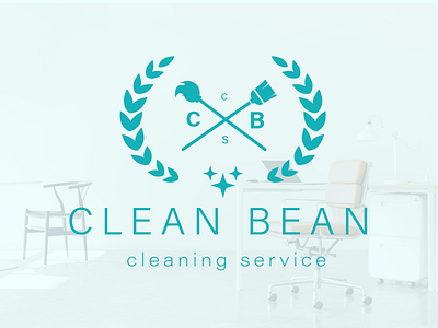 Clean Bean Cleaning Service branding design follow graphic design logo shapes typography