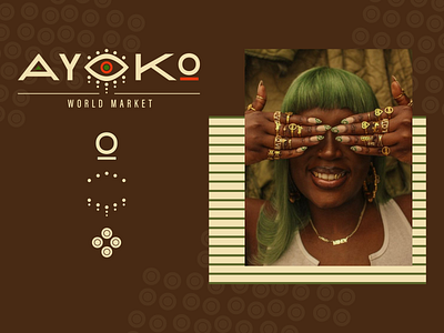 Ayoko World Market branding design follow graphic design illustration logo shapes typography vector