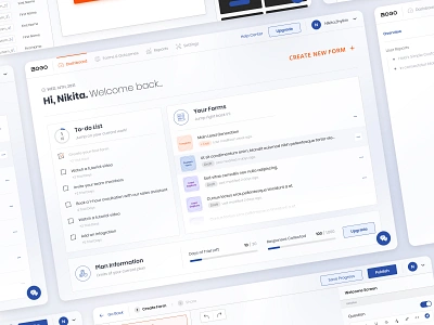 Dashboard - Management & Form Building Application admin admin dashboard administration analytics backend branding chart cms content management content management system dashboard data data visualization design panel pricing stats typography ui ux