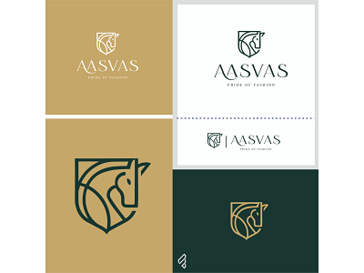 Fashion Brand 'Aasvas' | logo design | famebro branding design divine famebromedia logo minimal typography vector