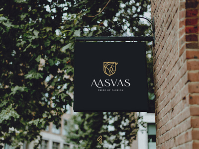 Fashion Brand 'Aasvas' | logo design | famebro branding design famebromedia minimal typography vector