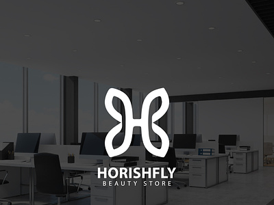 Beauty Store 'HORISHFLY' | Logo design branding design divine famebromedia fashion icon illustration logo minimal typography vector