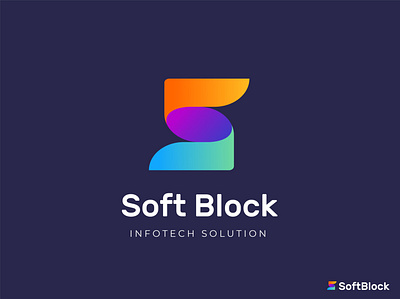 Logo Design For Infotech Company "SoftBlock" Infotech Solution indian logo designer