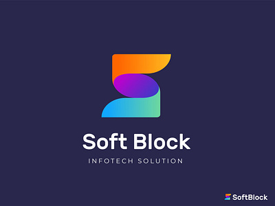 Logo Design For Infotech Company "SoftBlock" Infotech Solution