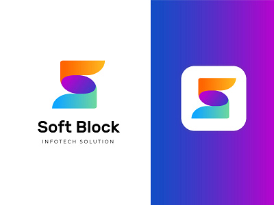 Logo Design For Infotech Company "SoftBlock" Infotech Solution