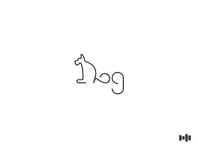 Line Dog dog line logo