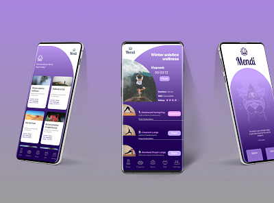 MEDI YOGA APP app branding design mobile ui ui ux