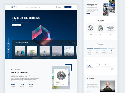 VSB Diamond Website UI/UX Design uiux design