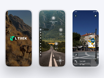 Tracking Mobile App graphic design high mobile app trekking app ui uiux