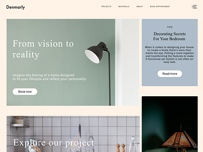 Denmarly - Interior Design Company
Landing Page