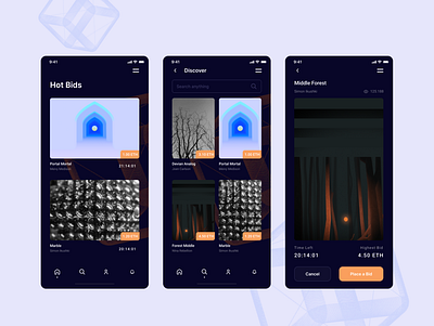 NFT Marketplace design mobile ui ui ui design ux ux design