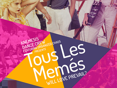 Tous Les Memes jacques bastien overlay effect print design tous les memes