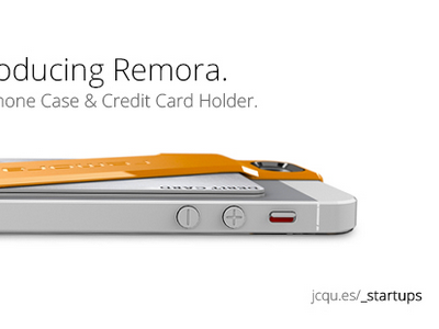 Introducing Remora - Design card for my latest interview iphone orange phone case remora startups