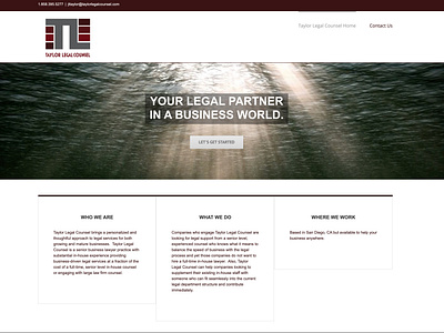 Taylor Legal Counsel Website