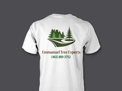 Emmanuel Tree Experts branding logo tshirt