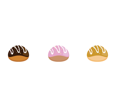 All Things Good in Life adobe consistency donuts flat iconography icons illustrator layers pattern sprinkles takoyaki vector