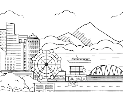 Cityscape Series: Seattle city collaboration illustration landscape seattle series