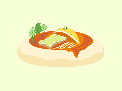 Jump into Toast art avocado cartoon character design food illustration theme park visual