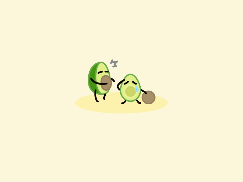 GASP character design visual cartoon theme park illustration art food avocado