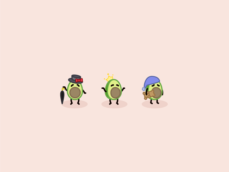 Your Everyday Avo illustrator visual theme park illustration food daily character design cartoon avo avocado art