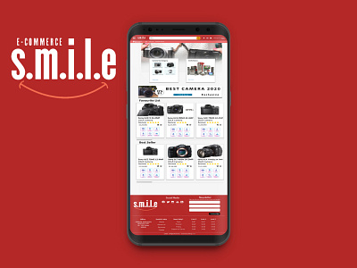 Web Single Page Smile E Commerce app app design design single page single web ui web website design