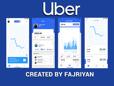 Uber Redesign App redesign ui uber design ui app design