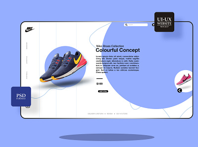 Nike Shoes Web (Landing Page) design graphic design landing page ui web