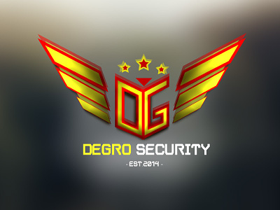 Degro Security | Branding branding bright company logo modern security sleek wings