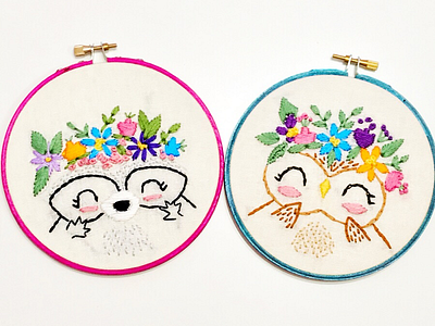 Kawaii Animals Embroidery