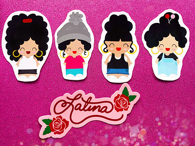 L.A. Latina Girls Stickers