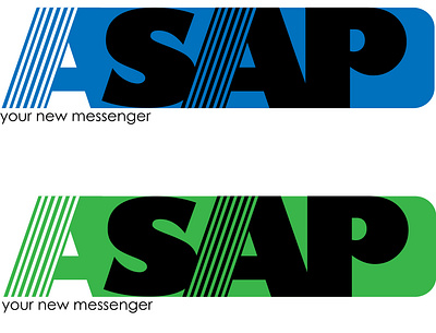 ASAP logos animation app branding flat icon typography ui ux vector web