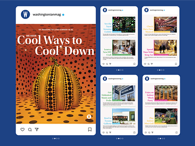 Washingtonian Feature Social Design: Reasons to Love Summer (2) design editorial graphic design instagram post social media