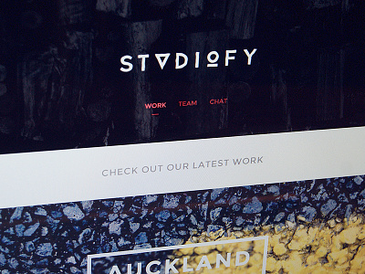 Studiofy Homepage design photography studiofy ui web design website