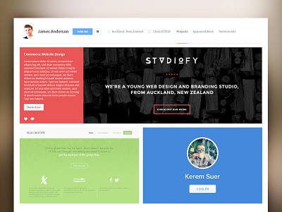 Student Platform css html portfolio print ui web web design work