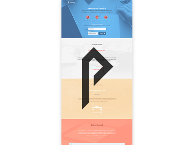 Portfoly.io is live! freelance landing page platform portfolio students ui web web design work