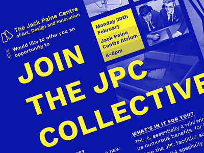JPC Collective graphic design high school invite jpc collective poster print design typography