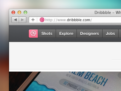 Dribbble extension